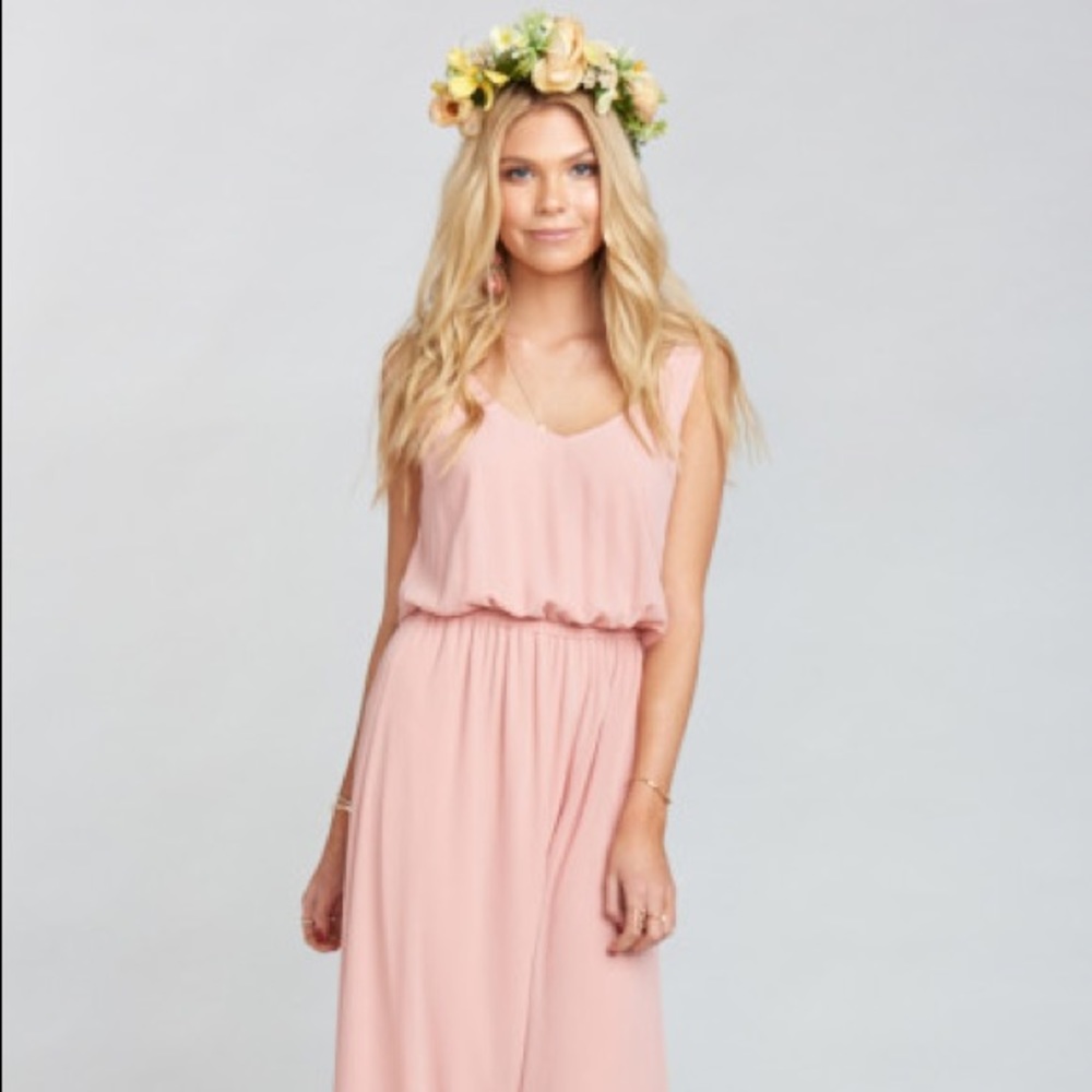 KENDALL MAXI DRESS ~ ROSEBUD CHIFFON